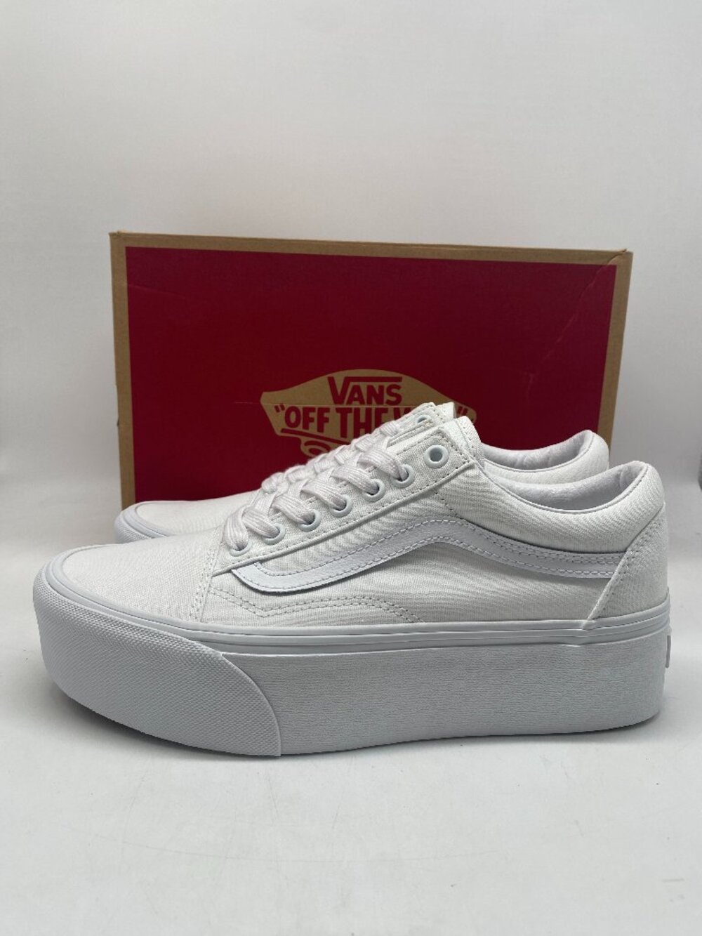 VANS OLD SKOOL STACKFORM TRUE WHITE US WOMEN VARIOUS SIZE